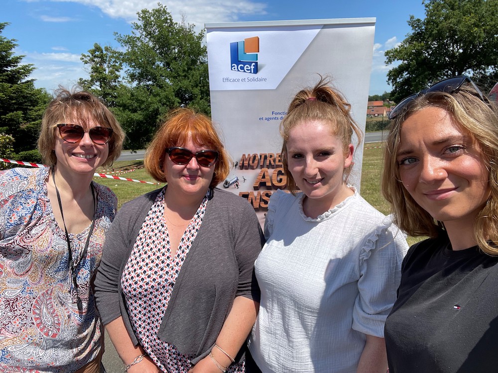 Equipe ACEF AURA à la journée de solidarité en faveur des orphelins des sapeurs-pompiers à Néris-les-Bains